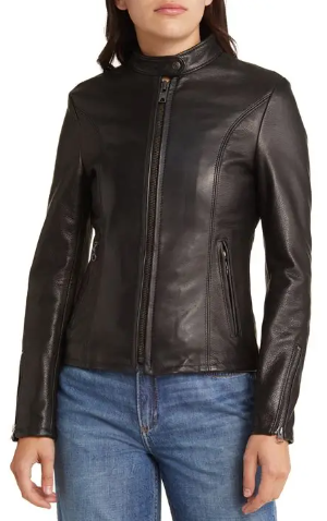 Leather Moto Jacket